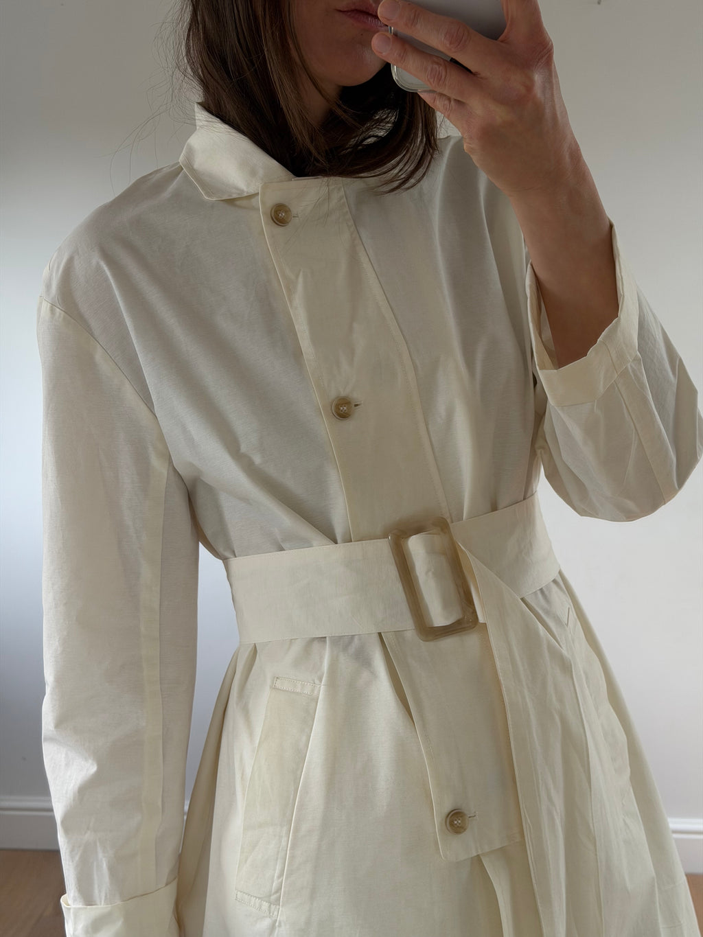 Cream Trench Coat