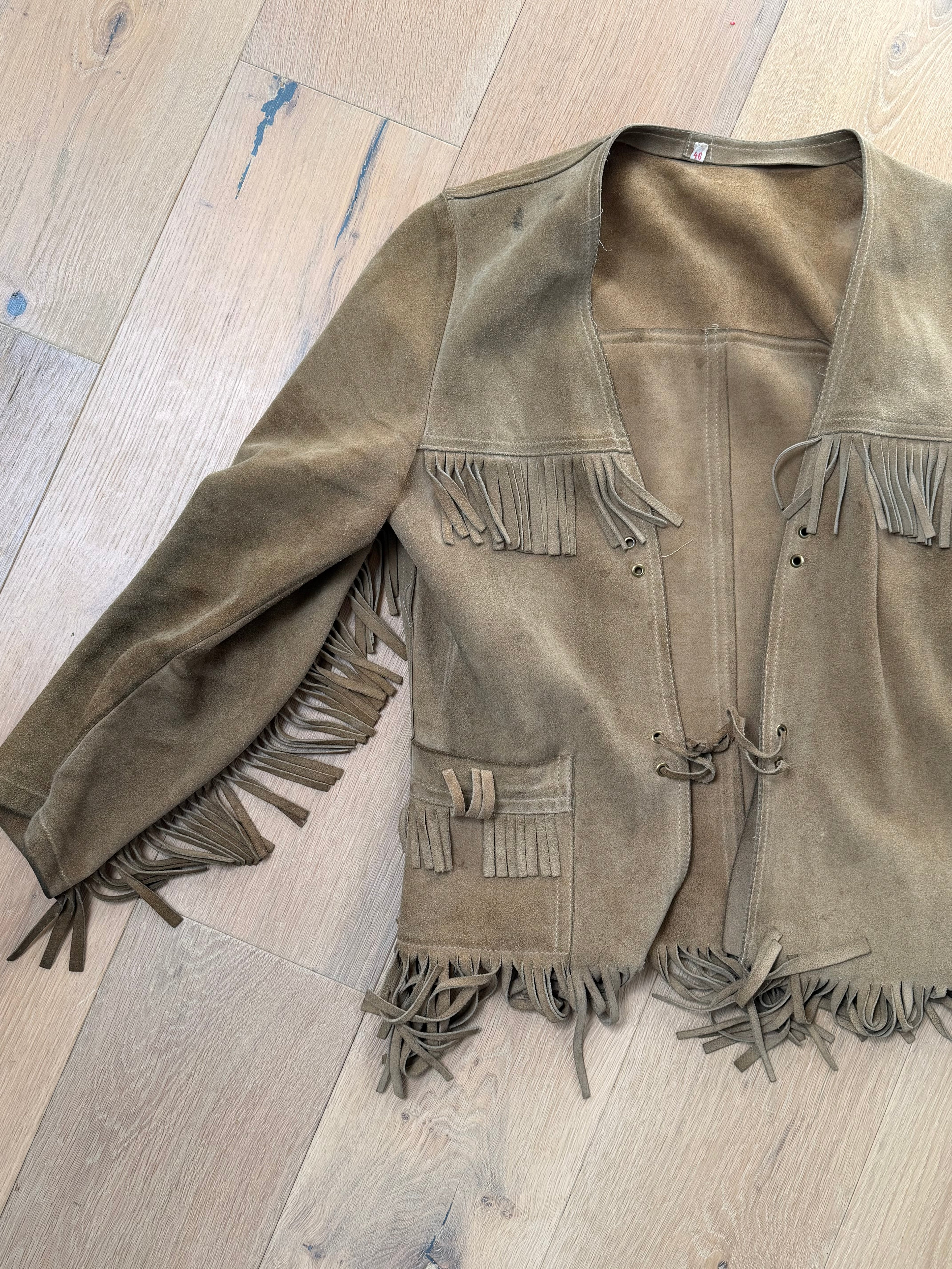 Suede Fringe Jacket