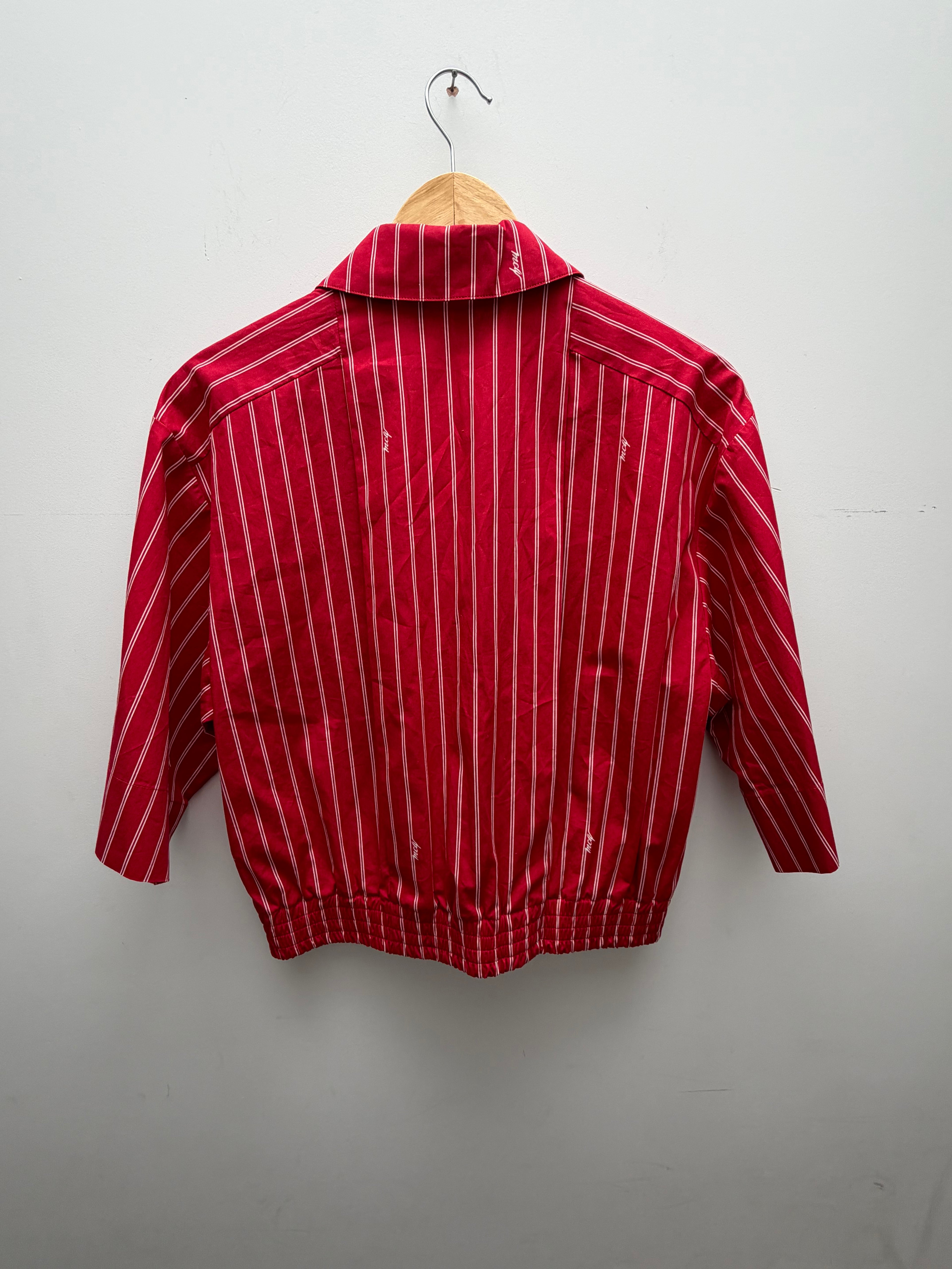 Alexander McQueen Red Striped Blouse