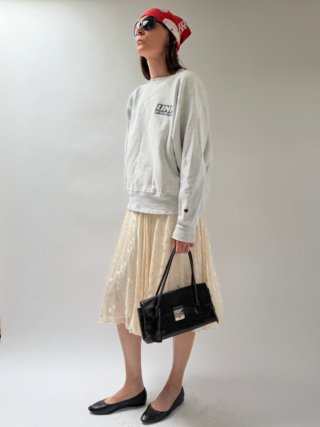 Silk Midi Skirt