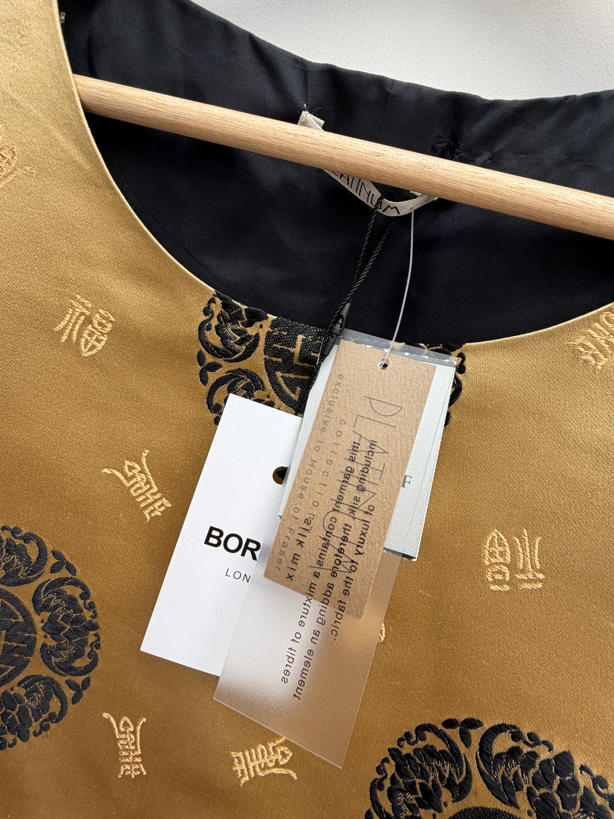 Gold Brocade Mandarin Top