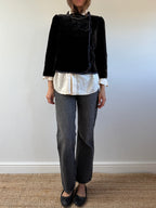 Jigsaw Silk Velvet Jacket