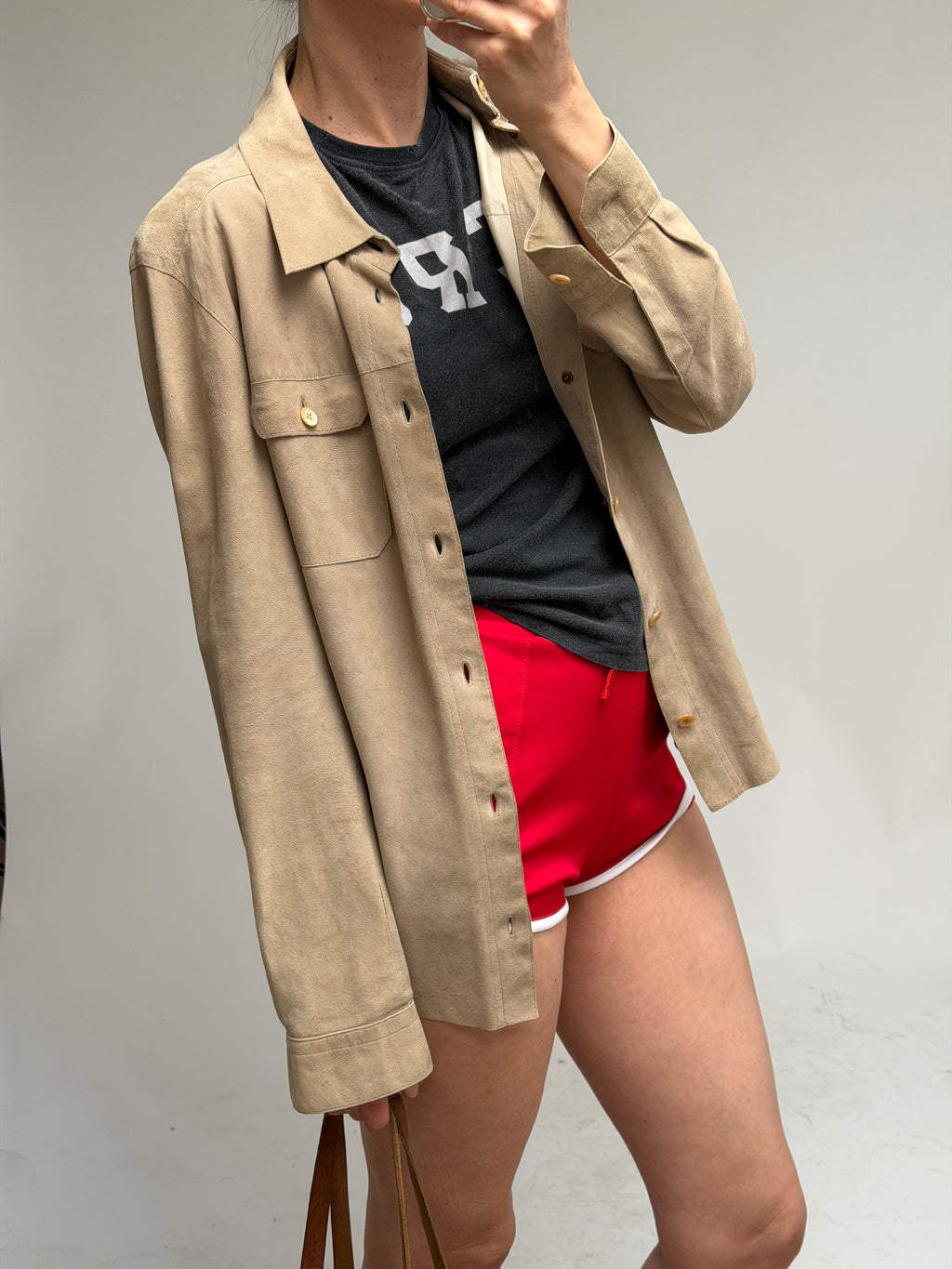 Prada Suede Leather Shirt
