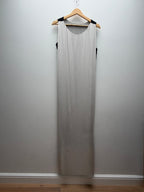 Two-Tone Silk Maxi Dress