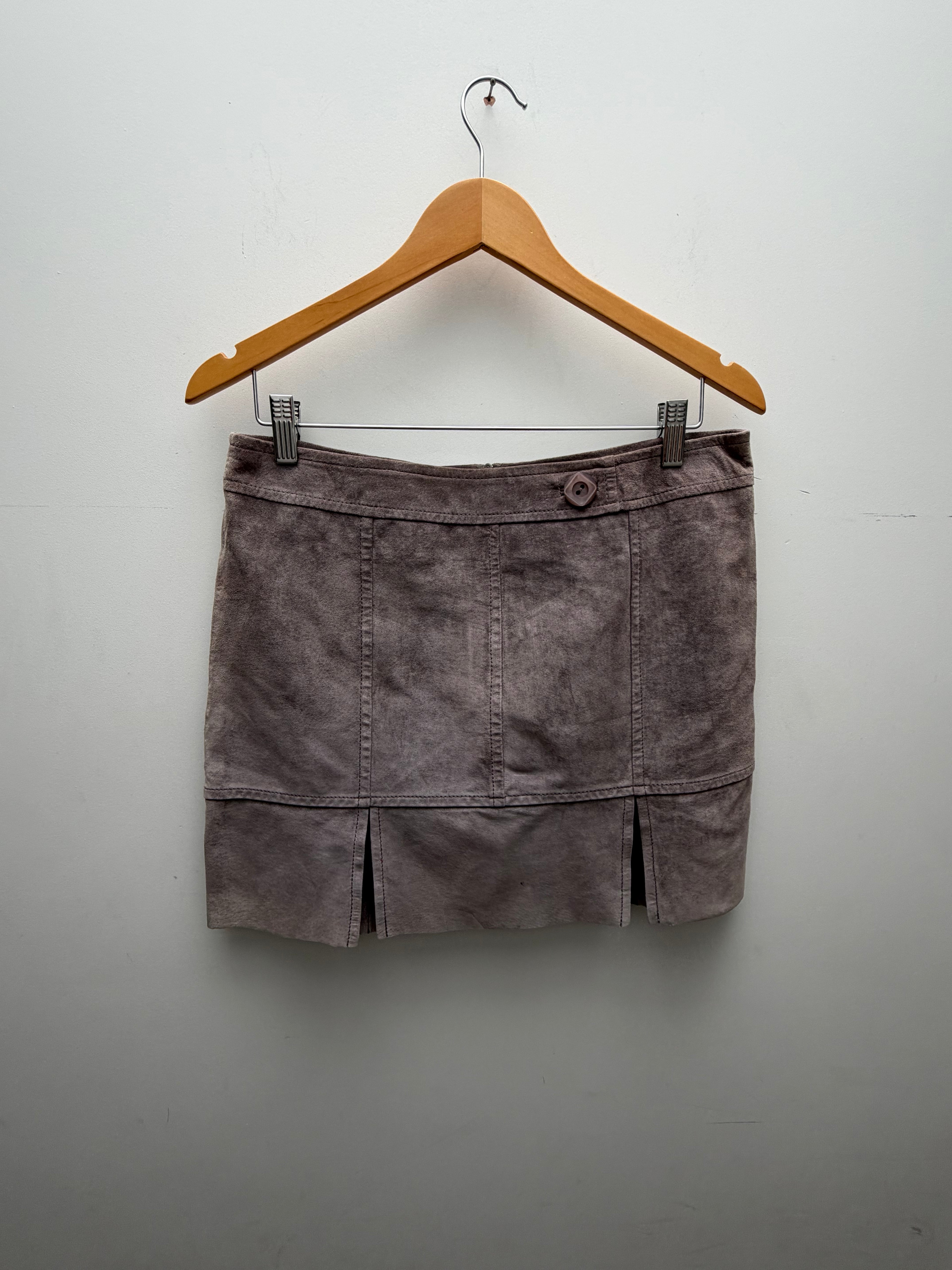 Suede Mini Skirt