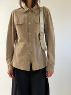 Prada Suede Leather Shirt