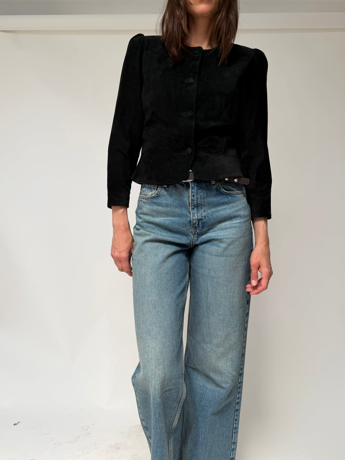 Black Suede Leather Jacket