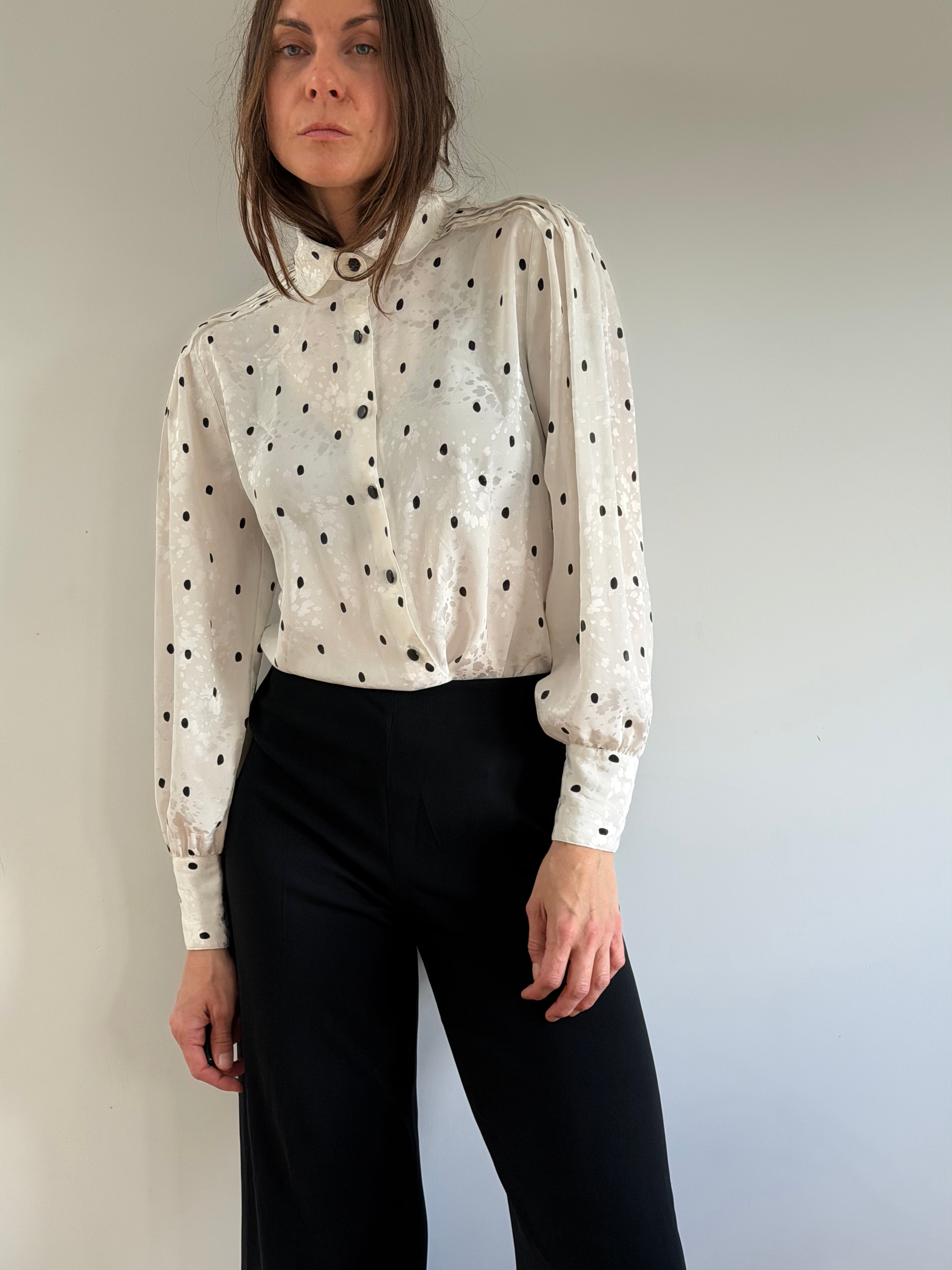Louis Féraud Polka Blouse