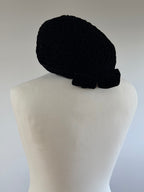 1940s Hat Black Velvet