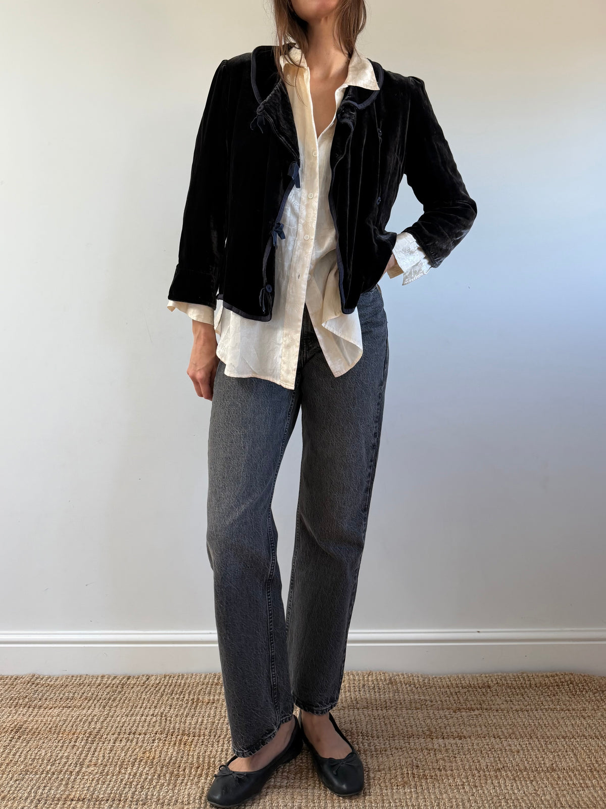 Floral Jacquard Blouse
