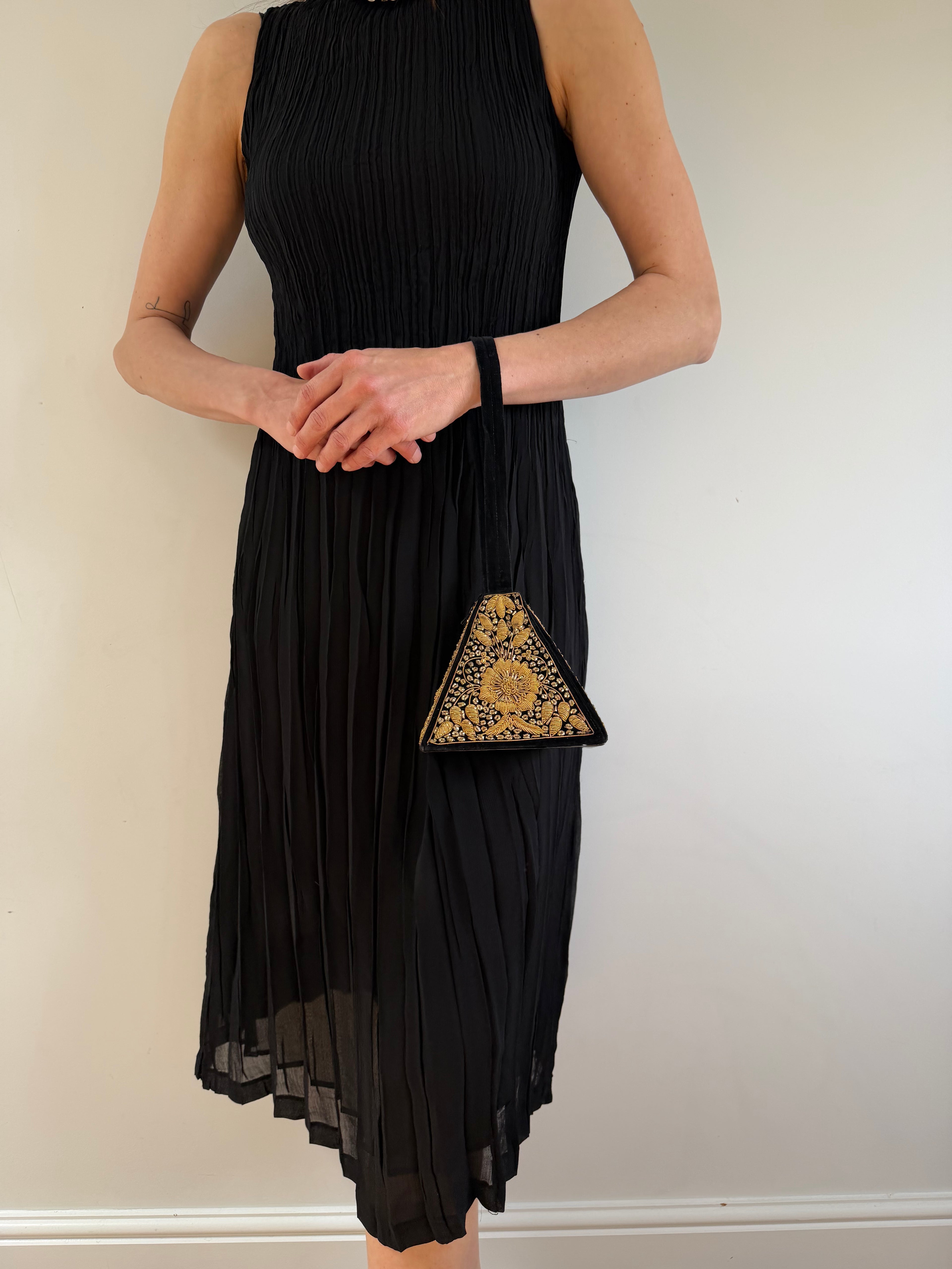 Embroidered Wrist Bag