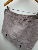 Suede Mini Skirt