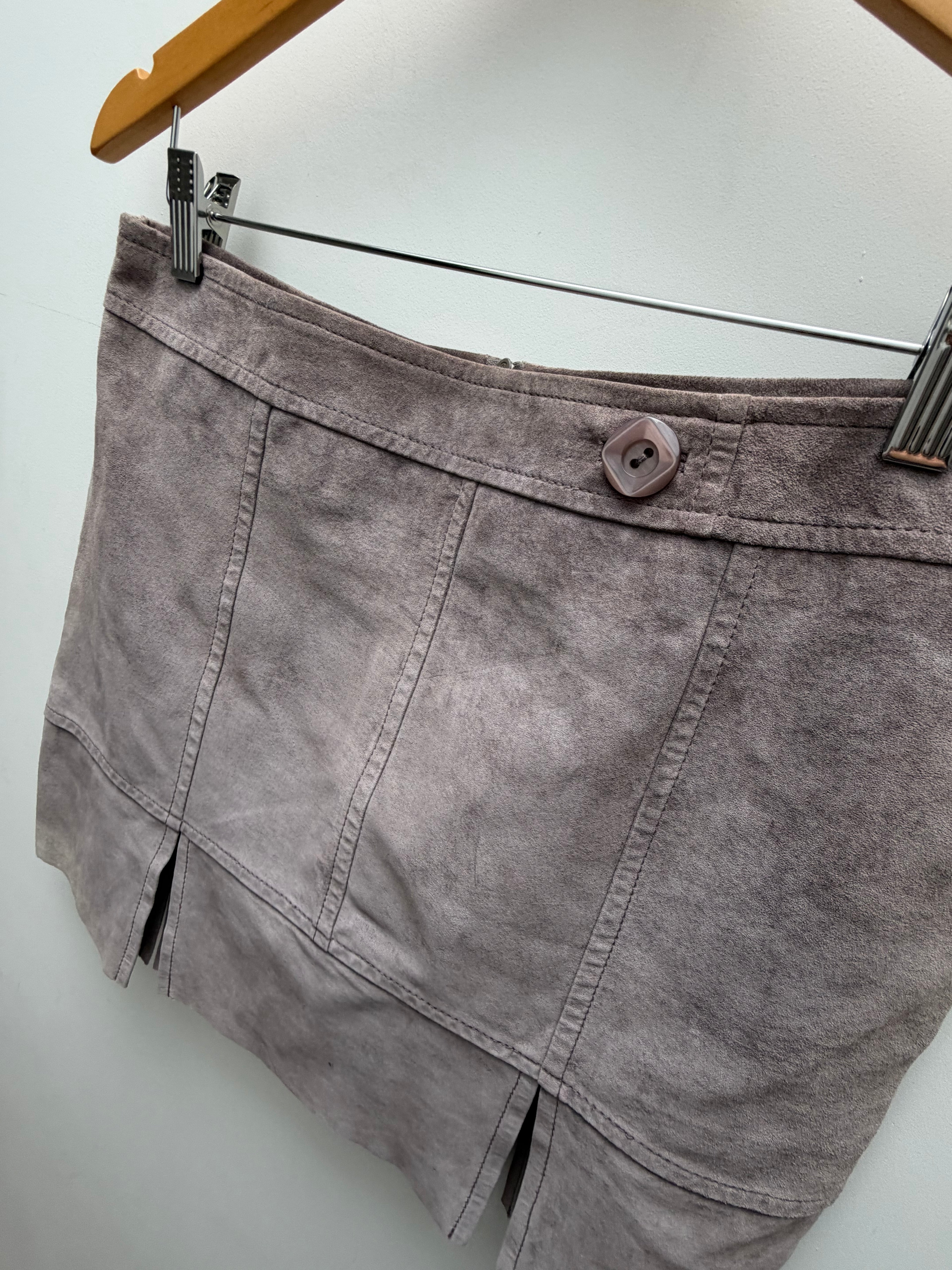 Suede Mini Skirt