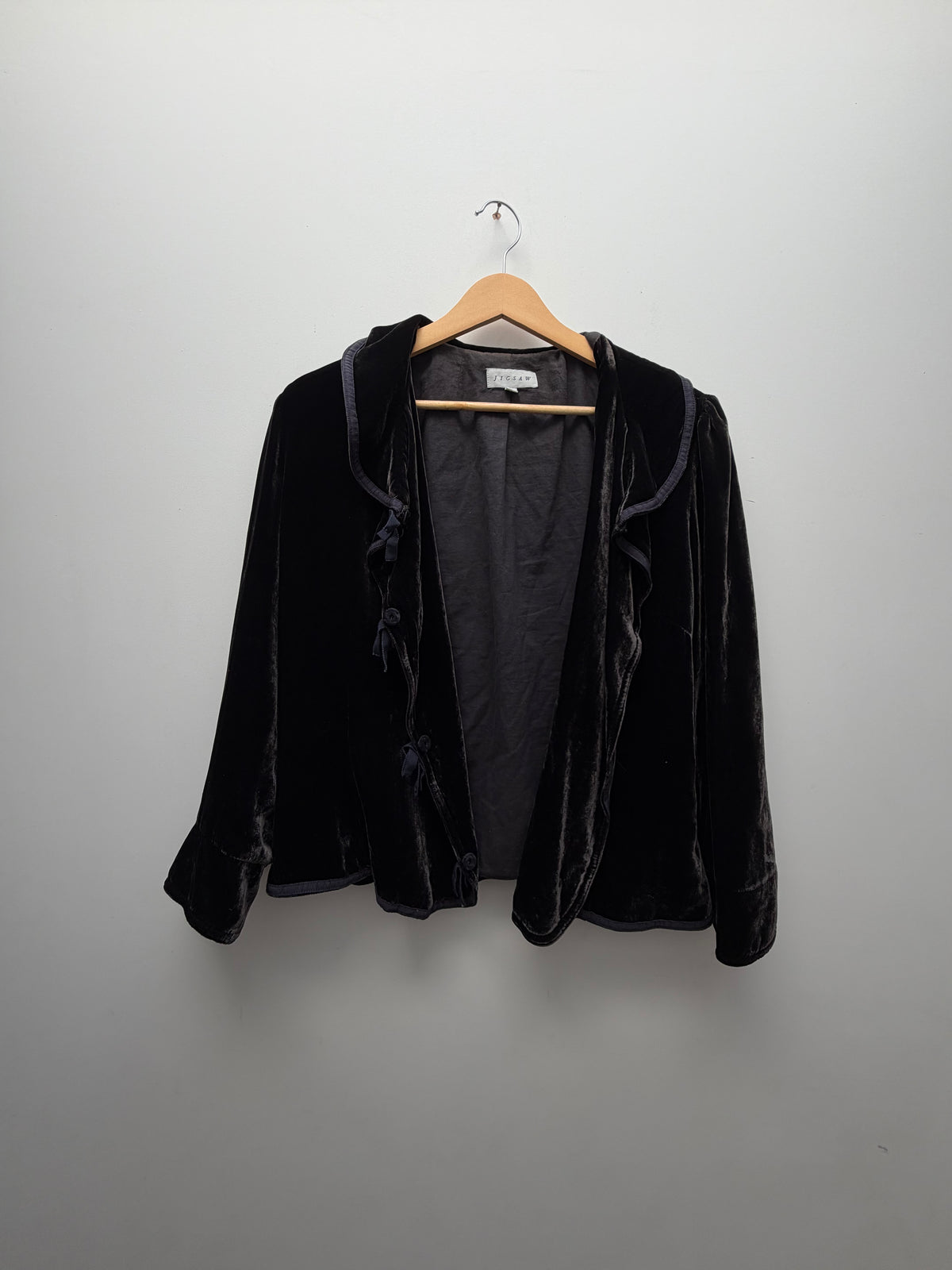 Jigsaw Silk Velvet Jacket