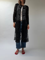 Beaded Silk Duster