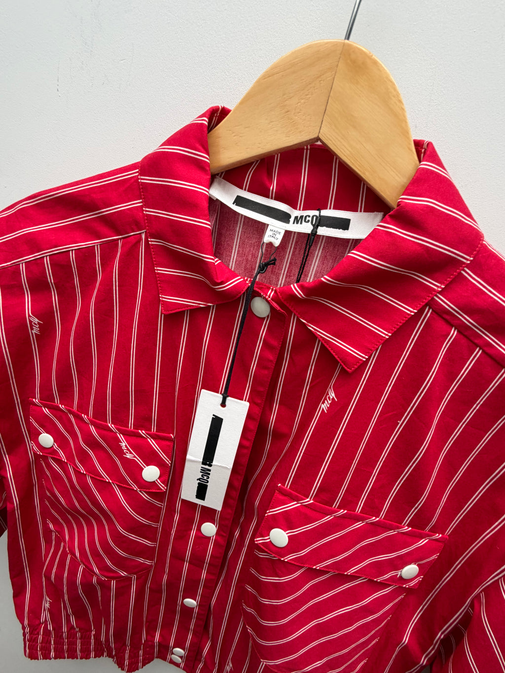 Alexander McQueen Red Striped Blouse