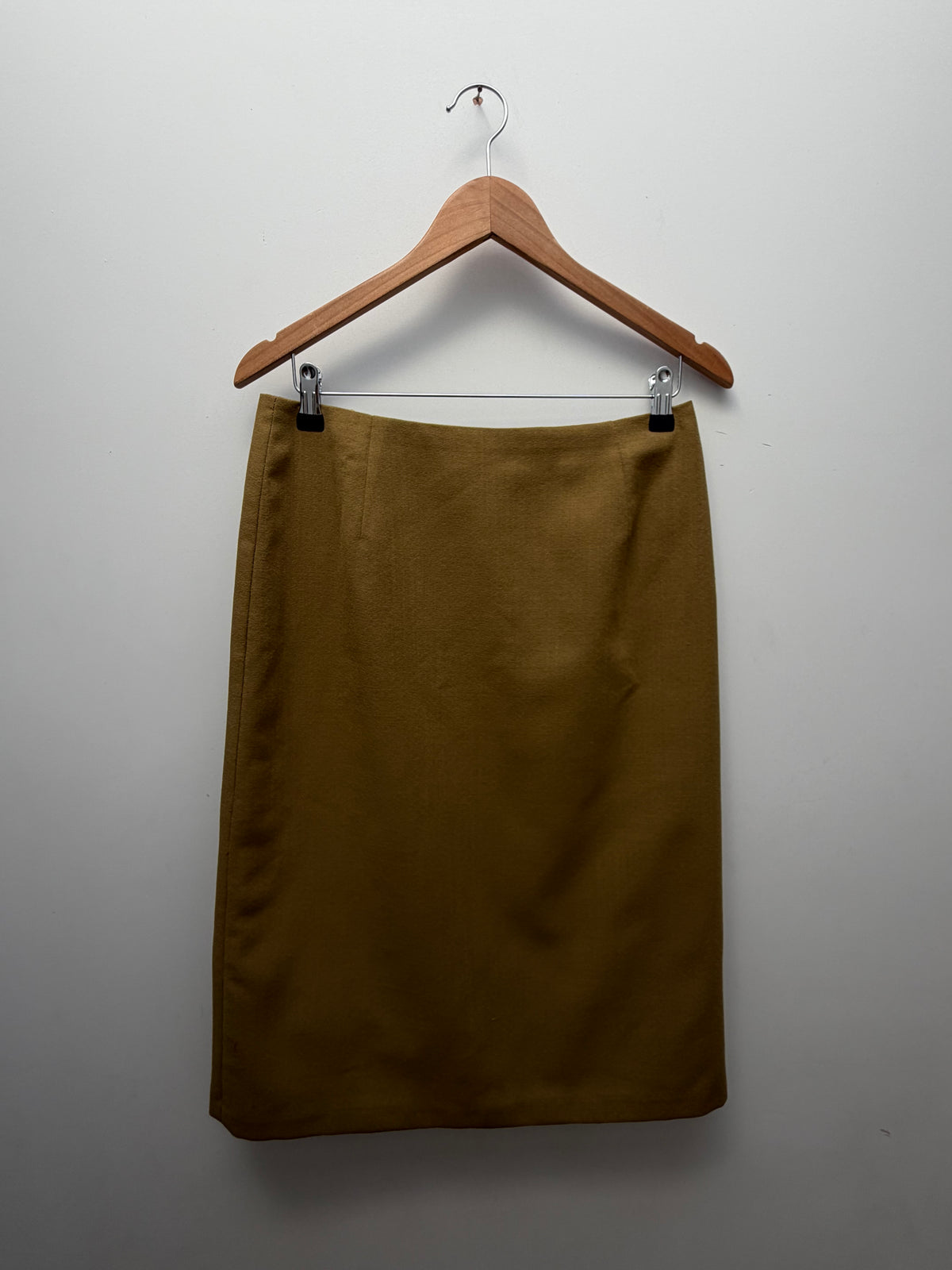 80s Wool Green Skirt