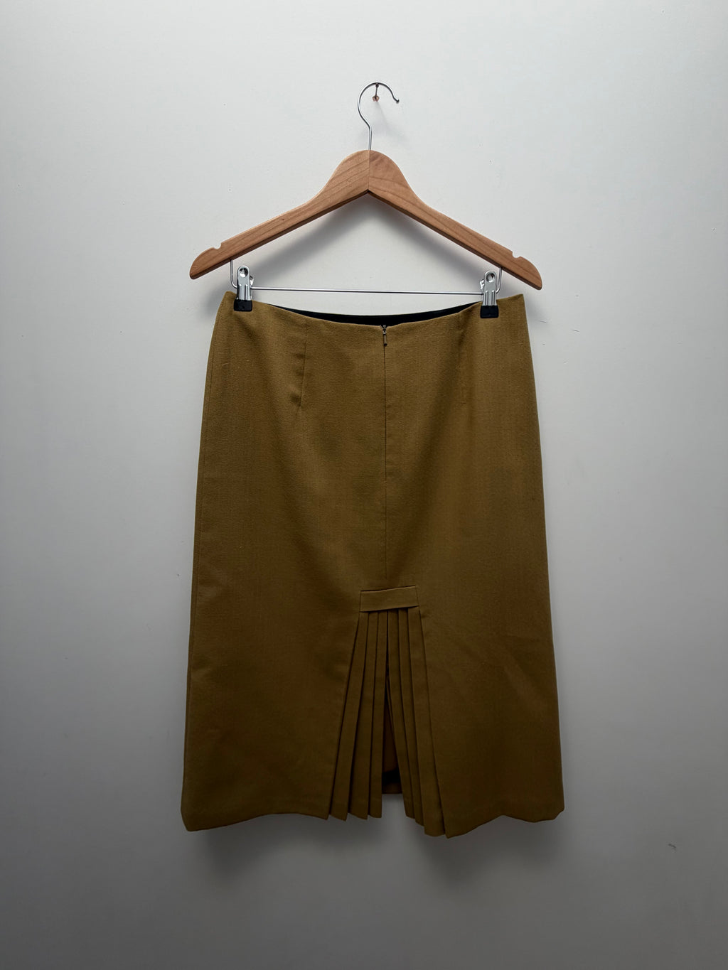 80s Wool Green Skirt