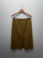 80s Wool Green Skirt