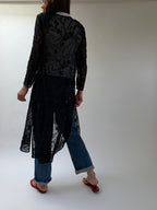 Beaded Silk Duster