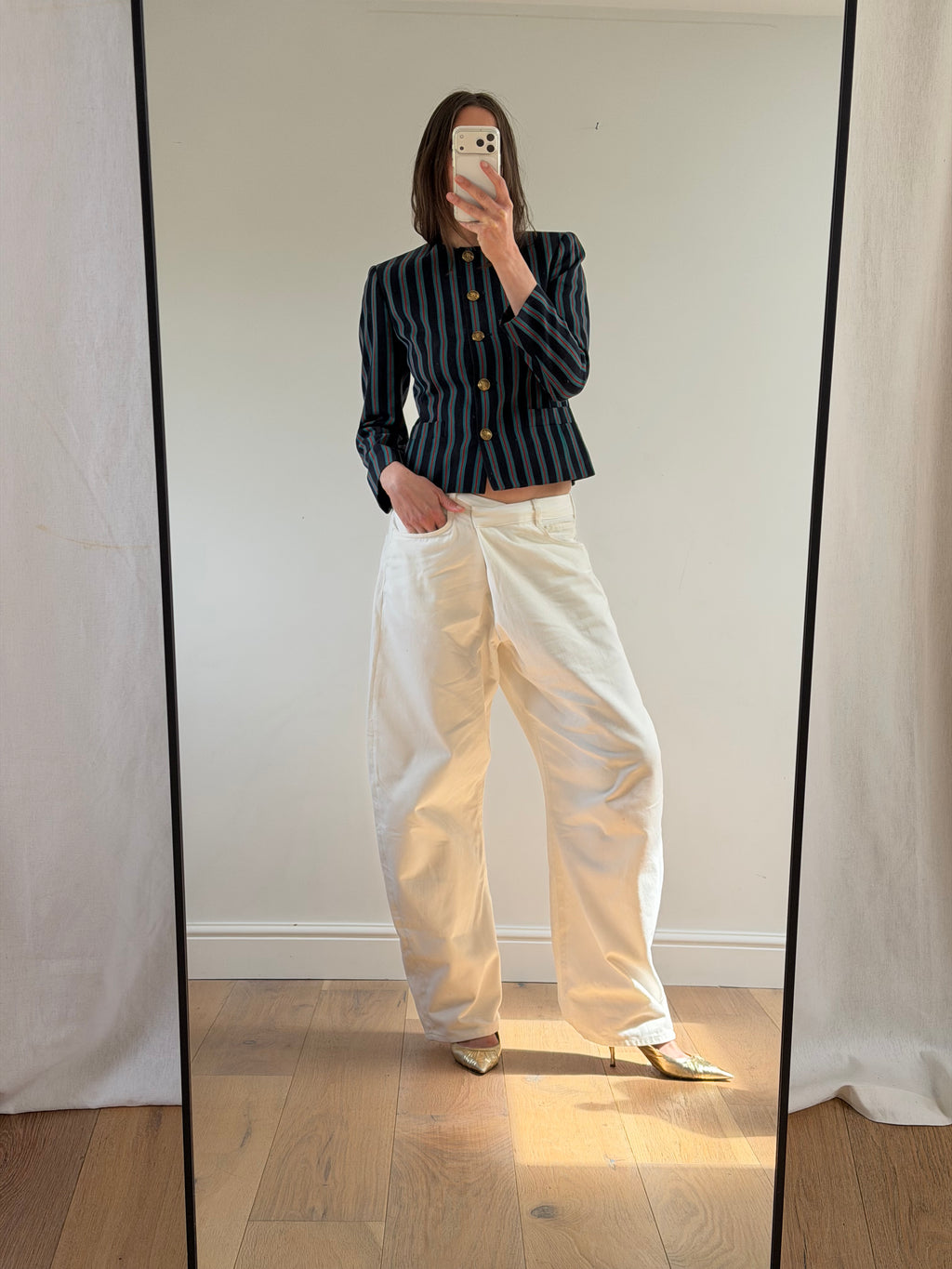 Wool Striped Blazer