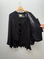Vintage Black Skirt Suit