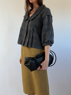 DKNY Wool Cropped Coat