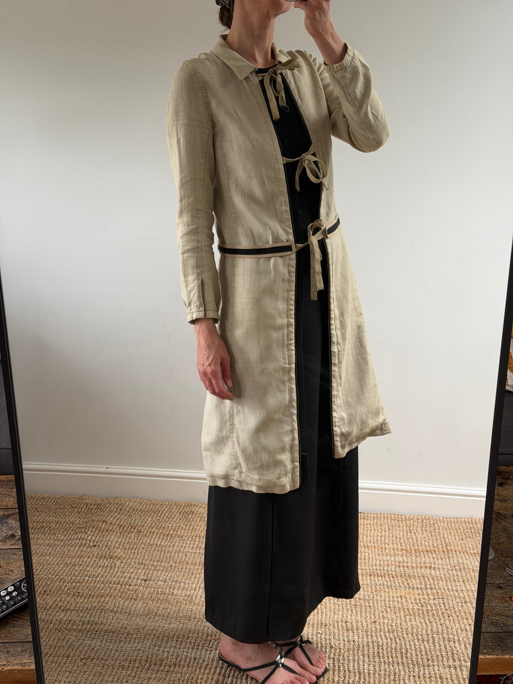 Prada Linen Long Jacket