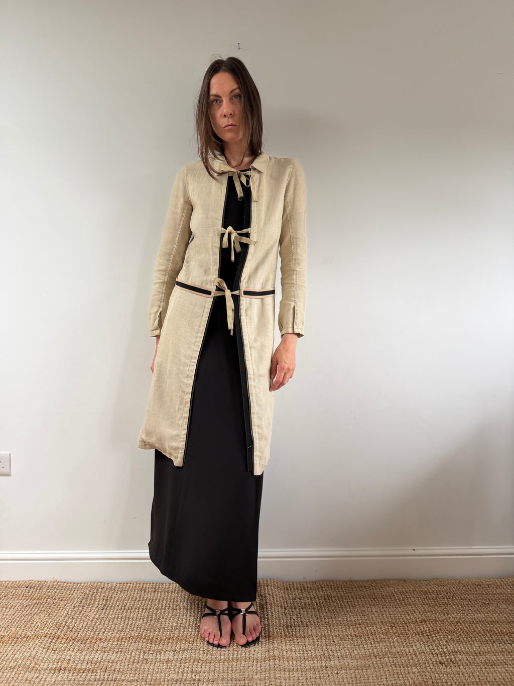 Prada Linen Long Jacket