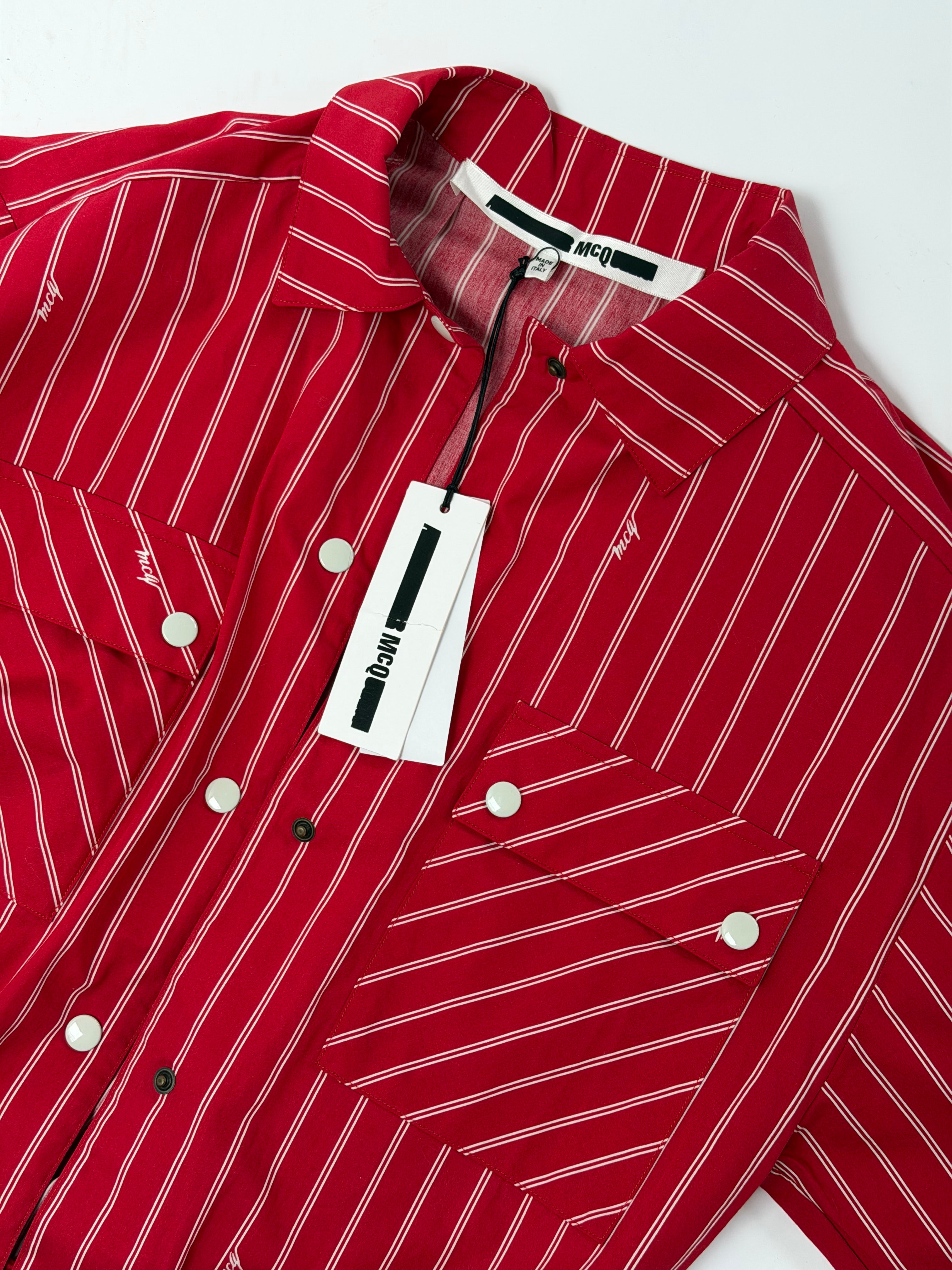 Alexander McQueen Red Striped Blouse