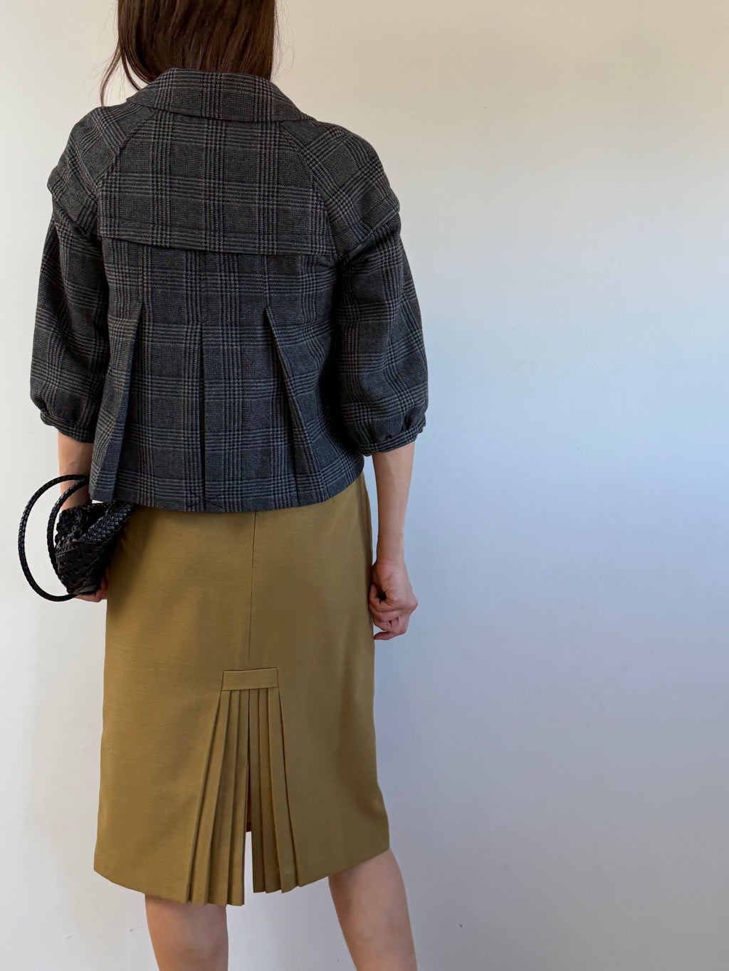 DKNY Wool Cropped Coat