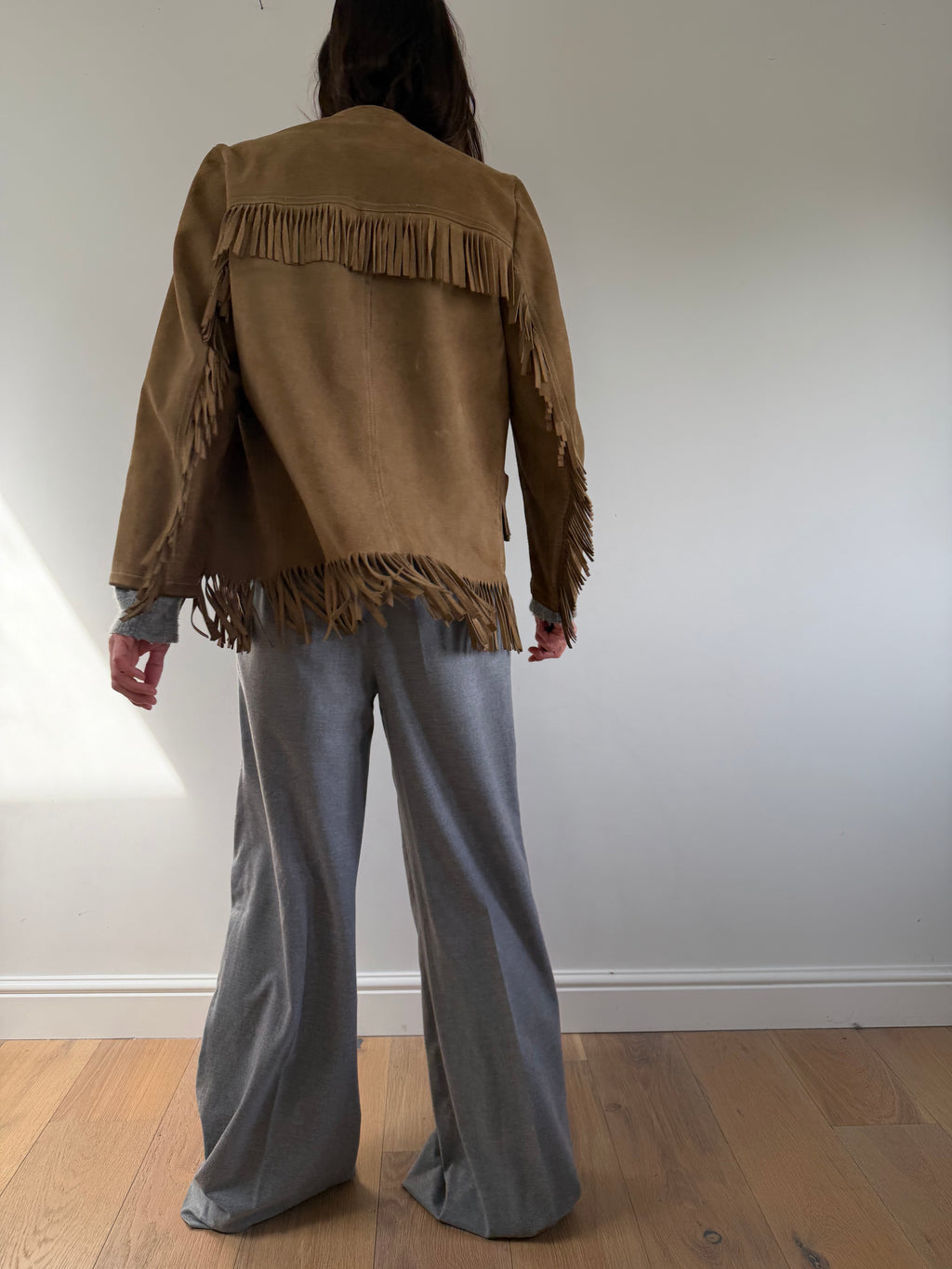 Suede Fringe Jacket