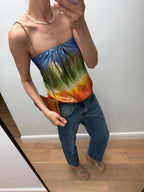 Silk Strapless Top