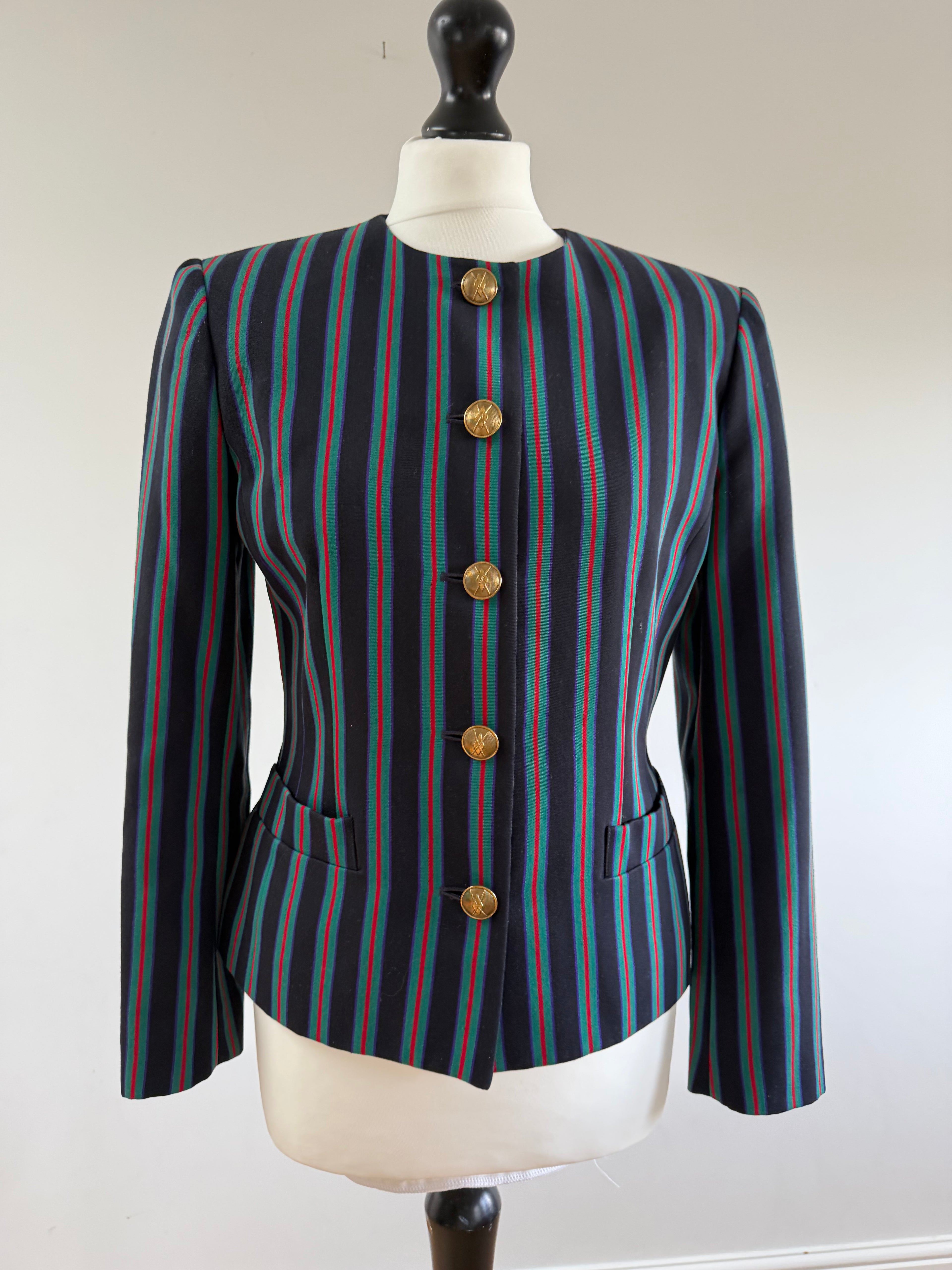 Wool Striped Blazer