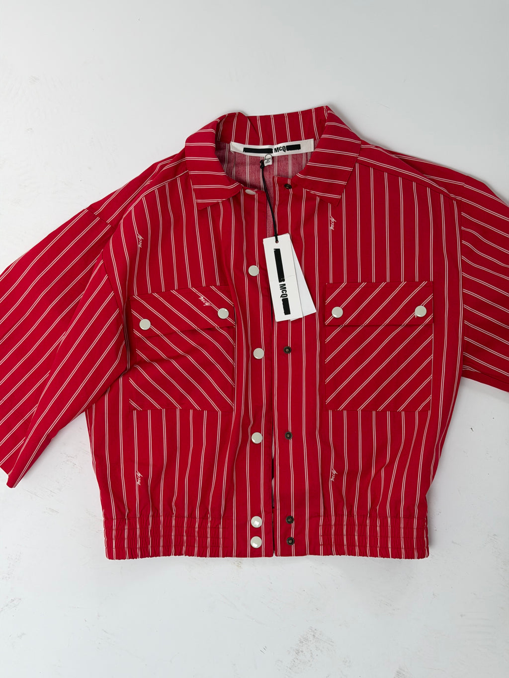 Alexander McQueen Red Striped Blouse