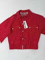 Alexander McQueen Red Striped Blouse