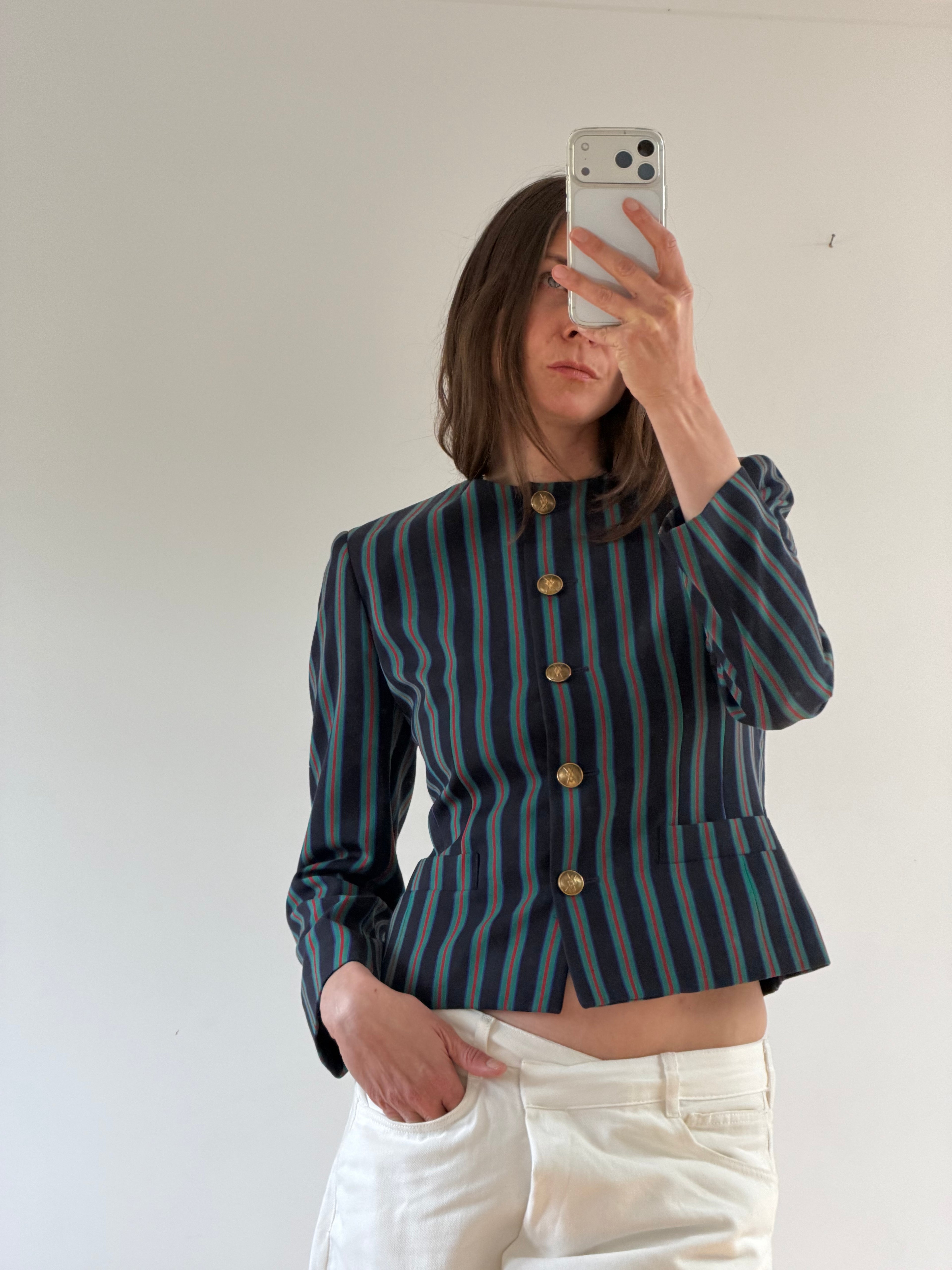 Wool Striped Blazer