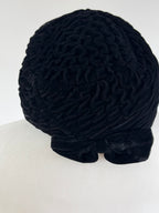1940s Hat Black Velvet