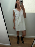 Antique white cotton nightgown
