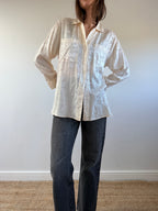 Floral Jacquard Blouse