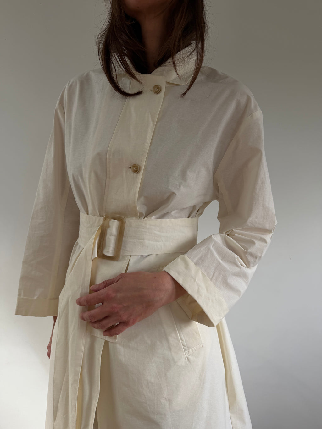 Cream Trench Coat