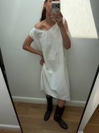 Antique white cotton nightgown
