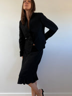 Vintage Black Skirt Suit