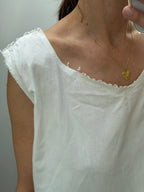 Antique white cotton nightgown