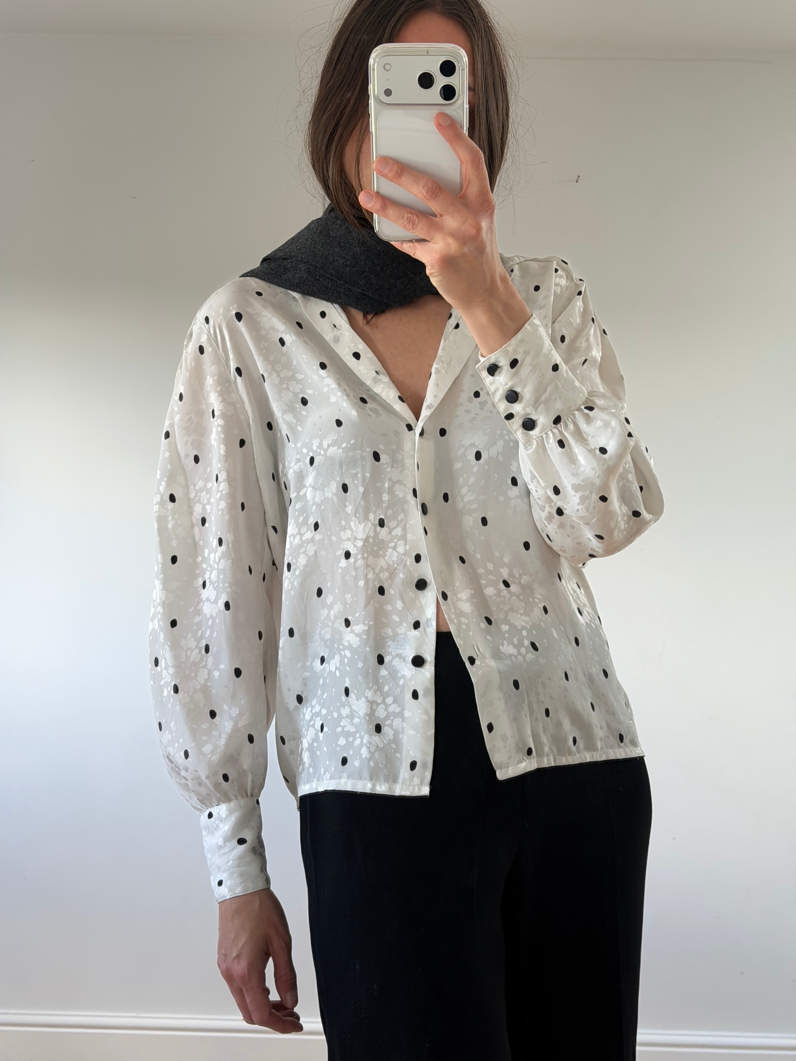 Louis Féraud Polka Blouse