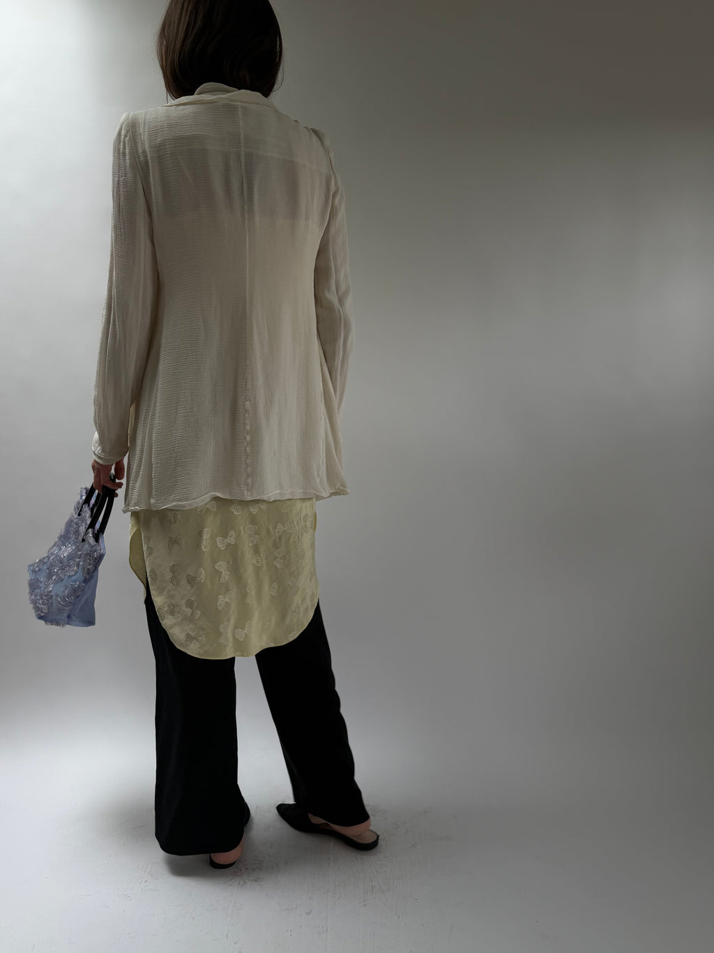 Emporio Armani Ruffle Collar Blouse
