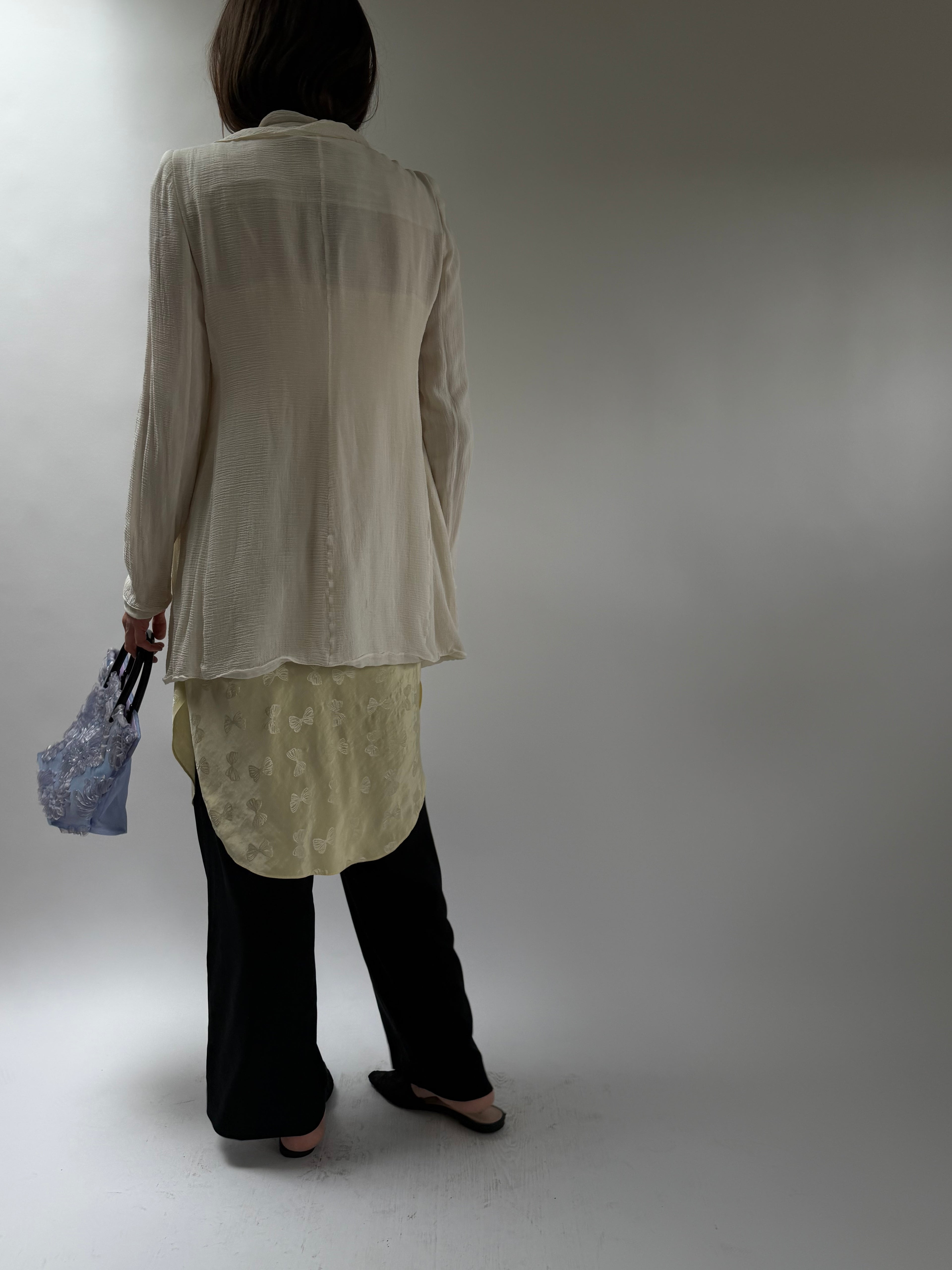 Emporio Armani Ruffle Collar Blouse