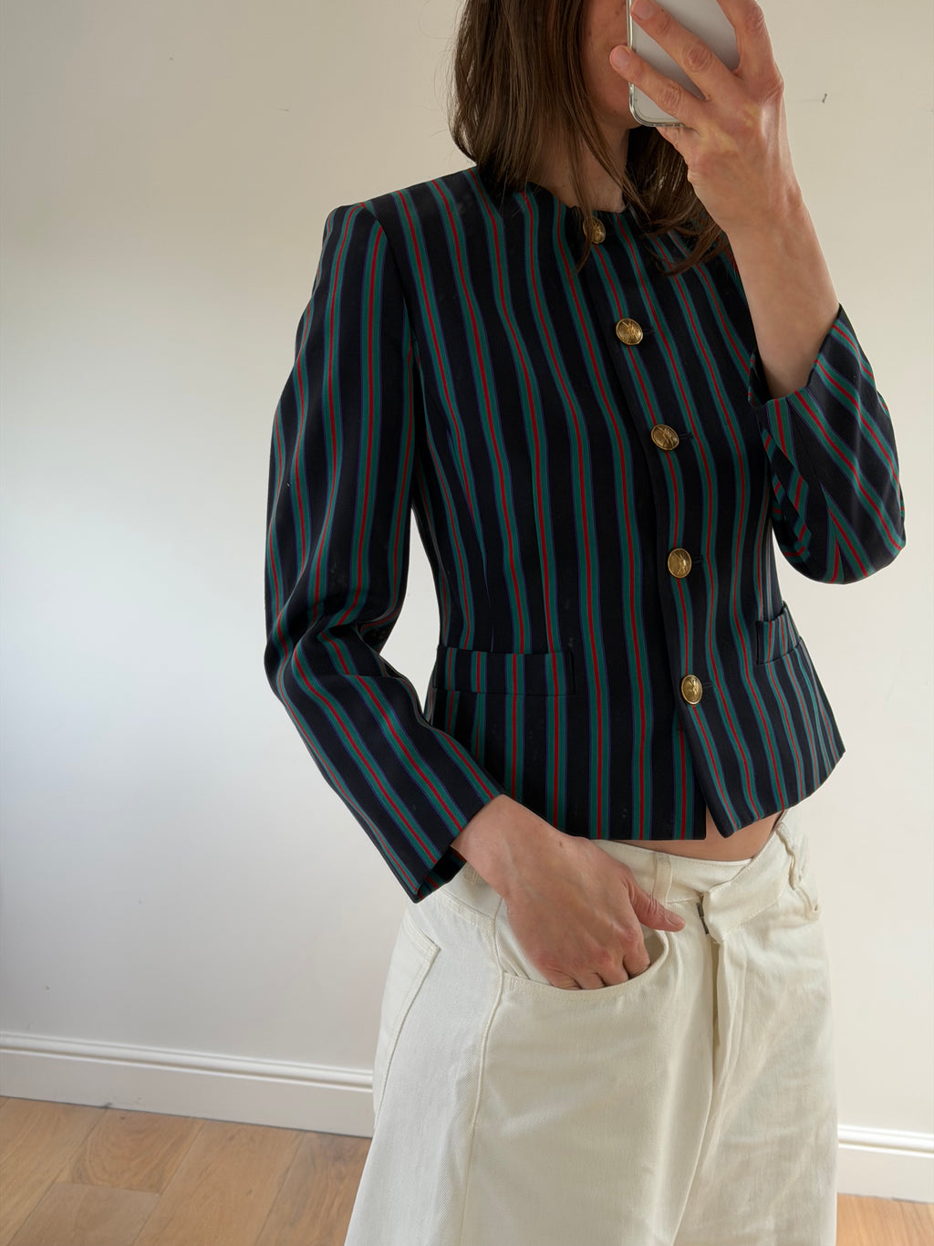 Wool Striped Blazer