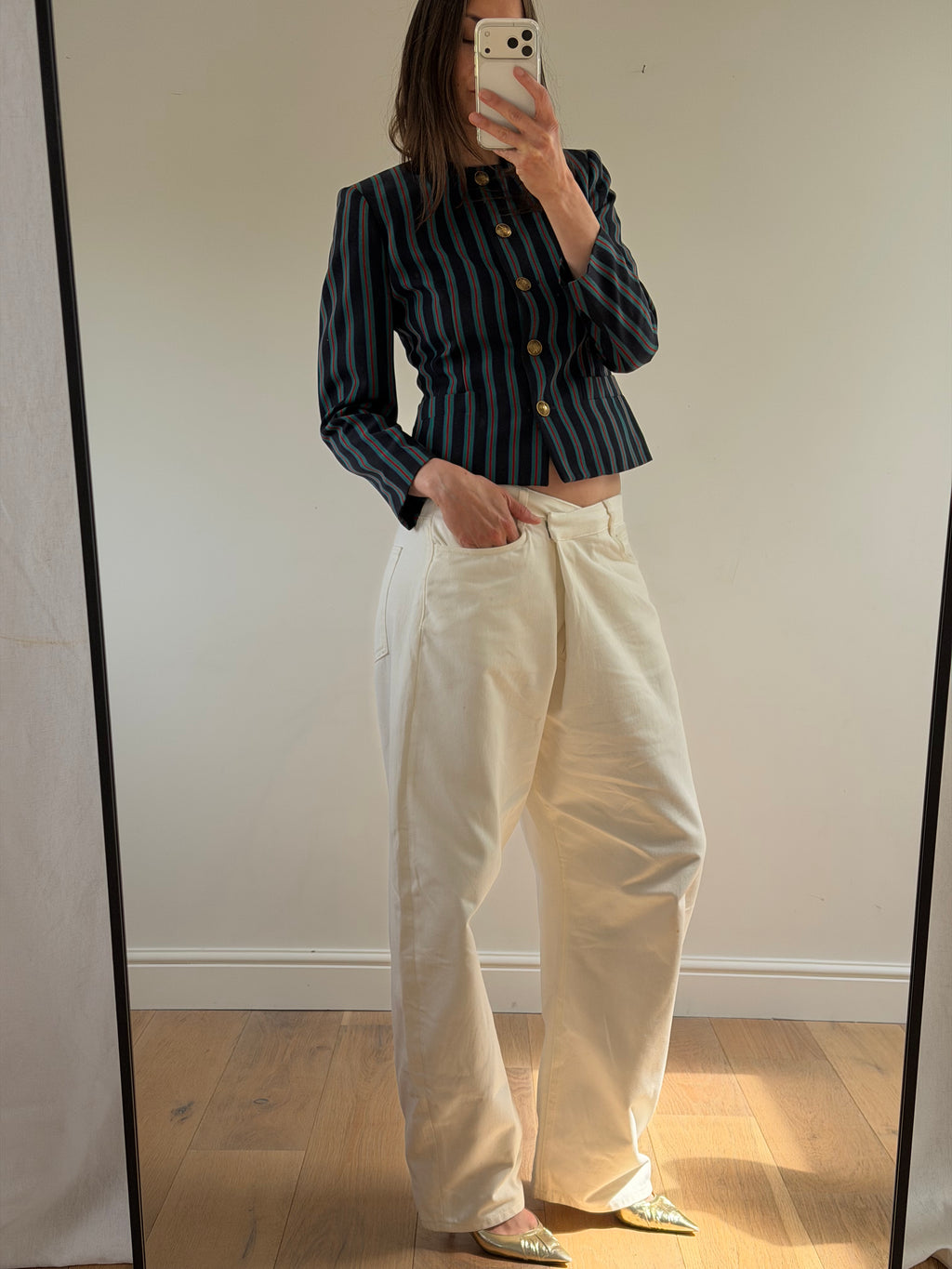 Wool Striped Blazer