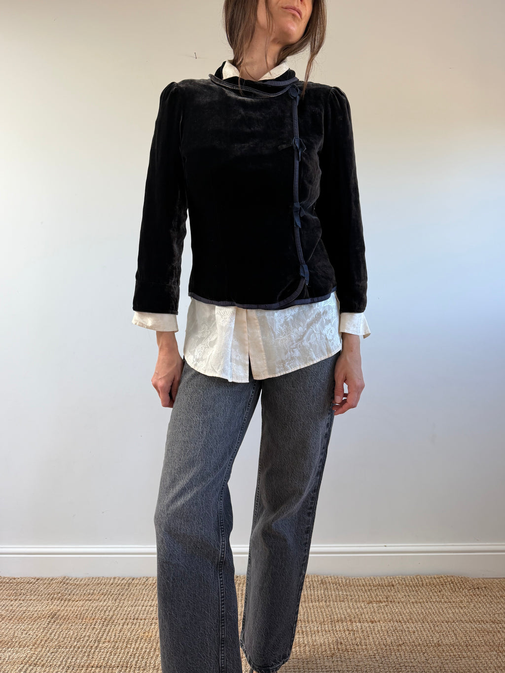 Jigsaw Silk Velvet Jacket
